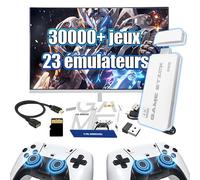 M15 Console de Jeu rétro Retro Game Stick,30000+ Jeux Classiques,Console de Jeu rétro avec 23 émulateurs,Manette de Jeu TV 4K HD,avec 2 manettes sans Fil 2,4 GHz, Console de Jeux vidéo Plug&Play(64G)