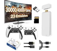 M15 Console de Jeu rétro Retro Game Stick 4K,30000+ Jeux,23 Émulateur,Console de Jeux Portable HDMI avec Deux Manettes sans Fil 2.4Ghz,Console de Jeux vidéo rétro Plug and Play pour TV (64G)