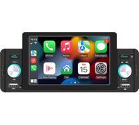 M160W Lecteur MP5 sans fil de 5 pouces pour voiture avec téléphone, lien avec le rétroviseur et commande au volant