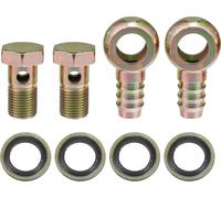 M16x1.5 16mm Voiture Banjo Verrouille Tuyau Barbillon Raccords Adaptateur (Ensemble de 2)
