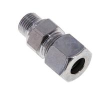 M16x1.5 Male x 12S Acier zingué Anneau de coupe droit 630 Bar DIN 2353