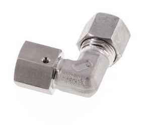 M16x1.5 x 10L Raccord coudé 90° ajustable en acier inoxydable avec cône d'étanchéité et joint torique 315 Bar DIN 2353