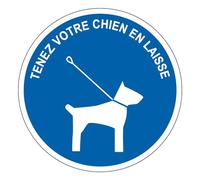 M178 - Panneau et Signalétique d'obligation - Dimensions au choix | Tenez votre chien en laisse - Norme ISO 7010 - Haute qualité - Visibilité optimale