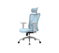 M18 Fauteuil de Bureau Ergonomique, avec Support Lombaire et accoudoir réglable Bleu