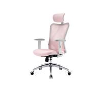 M18 Fauteuil de Bureau Ergonomique, avec Support Lombaire et accoudoir réglable Rose