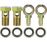 M18x1.5 10mm Voiture Banjo Tuyau Barbillon Boulon Raccords Adaptateur (Ensemble de 2)