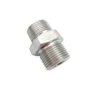 M18x1.5 to M18x1.5 Metric Male Thread 304 Stainless Steel Pipe Fitting Equal Hex Nipple Connector