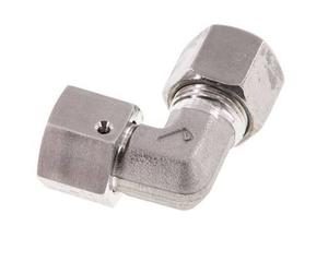 M18x1.5 x 10S Acier inoxydable Raccord coudé réglable à 90° avec cône d'étanchéité et joint torique 630 Bar DIN 2353