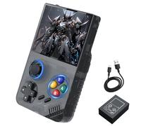 M19 Console de Jeu Portable Console de Jeux Rétro,20000 + Jeux 26 émulateurs,Système Linux/Emelec 4.3,Console retrogaming Écran LCD HD de 3,5 Pouces,Console Portable Batterie 3000mAh (Noir-64G)