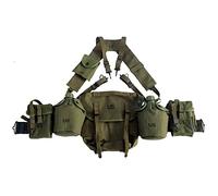 M1956 M1961 Réplique d'équipement de guerre du Vietnam Guerre mondiale de l'armée américaine de Corée avec longue pochette, vert
