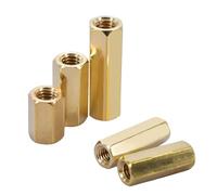 M2 .5 M3 M4 goujon de montage en laiton panneau d'espacement hexagonal pilier filetage hexagonal PCB carte mère écrou colonne creuse entretoise boulon vis(22mm (20pcs),M2.5)