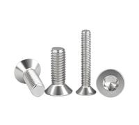 M2 .5 M3 M4 M5 M6 304 acier inoxydable A2-70 GB2673 Six lobes Torx à tête fraisée plate vis boulon vis à métaux 5 pièces-155 pièces(M4x8(5pcs))