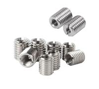 M2 .5 M3 M4 M5 M6 M8 M10 M12 adaptateur de filetage autotaraudeur interne et externe fendu écrou de vis manchon écrou de Conversion(Length 6mm,M3xM6-(10pcs))