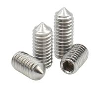 M2.5 M3 M4 M5 M6 M8 M10 M12 DIN914 304 Stainless Steel Hexagon Hex Socket Allen Cup Point Grub Screws Set Screw Bolt 20/10/5pcs(16mm,M6 x10pcs)