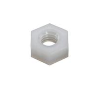 M2 .5 M3 M4 M5 M6 M8 M10 M12 Écrous Blanc Noir Isolation Métrique Fileté Hexagonal Écrou DIN934 5Pcs-200Pcs(White,M18(10Pcs))