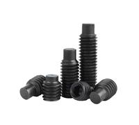 M2.5 M3 M4 M5 M6 M8 M10 M12 M14 M16 12.9 Grade Steel Black Hexagon Socket Set Screw DIN915 Dog Point Grub Convex Headless Bolt(30mm,1pc M16)