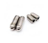 M2.5 M3 M4 M5 M6 M8 M10 M12 M16 Grade 12.9 acier 304 A2 douille hexagonale en acier inoxydable ressort boule plongeur Grub Point ensemble vis boulon(304 stainless steel,30MM_M6 10PCS)