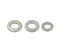 M2 .5 M3 M4 M5 M6 M8 M10 M12 M16-M24 304 acier inoxydable noir blanc zingué rondelle plate anneaux d'étanchéité unis(304,50pcs M4)