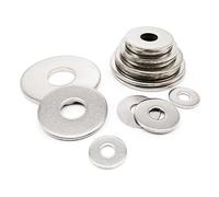 M2.5 M3 M4 M5 M6 M8 M10 M12M14M16 GB96 DIN9021 304 en acier inoxydable de très grande taille, rondelle plate large et épaisse, joint uni. Accessoires quincaillerie(5pcs M12)
