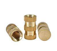 M2 .5 M3 M4 M5 M6 M8 trou borgne en laiton moulage par Injection écrou moleté à passage(10mm,M4x6(30Pcs))