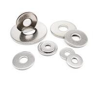 M2,5 M3 M4 M5 M6. Rondelle plate surdimensionnée en acier inoxydable 304, M8 M10 M12 M14 M16 GB96 A2-70, joint uni, accessoires de quincaillerie(5pcs M10)