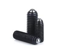 M2.5 niveau noir 12.9 304 douille hexagonale en acier inoxydable Allen ressort boule piston Grub Point ensemble vis boulon 10 pièces(12.9 steel,12MM_M2.5(10PCS))