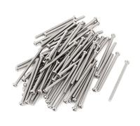 sourcing map Vis Boulon à tête cruciforme en acier inoxydable 304 M2.5 x 40mm 60pcs