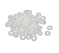 M2,5 x 5 mm x 1 mm Nylon Rondelles plates Entretoises Joints Fixation Blanc cassé 100 PCS