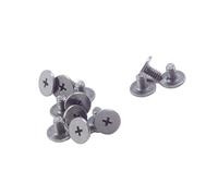 M2 à tête Machine Vis, Ordinateur Portable Tête de vis, Dia. 5 mm, Nickel Noir, Lot de 50, Dell HP ASUS IBM Toshiba M2 x 3mm
