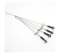 M2 Ball Head Tie Rod End + Linkage Stopper Adjuster + Servo Push Pull Rod For RC Boat Marine Boat Model(Rod Length 300mm)