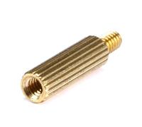 M2 Circulaire En Laiton Moleté Cuivre Isolation Colonne Filetage Interne Pilier Cylindre Vis À Tête Simple, M2x16mm (30pcs)