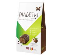 M2 DIABETKI Chocolat aux noisettes, chocolat sans sucre et sans gluten, délicieuses friandises pour les consommateurs conscients et les diabétiques, snacks sans gluten et végétariens 100 g