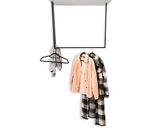 M2 Kollektion Andorra 8 Porte-Manteau en métal Noir 80 x 70 x 20 cm