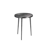 M2 Kollektion Casandra Lot de 2 Tables Basses/Table d'appoint/Table en métal, Gris, diamètre 40 cm, Hauteur 50 cm