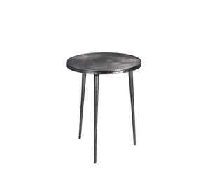 M2 Kollektion Casandra Lot de 2 Tables Basses/Table d'appoint/Table en métal, Gris, diamètre 40 cm, Hauteur 50 cm