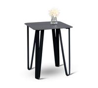 M2 Kollektion Emma 2 Table d'appoint, Métal, Noir, B/H/T=40x45x40cm