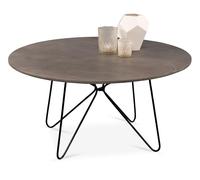 M2 Kollektion Faber 2 Tables Basses, Bois Massif de Mangue, H=46cm D=90cm