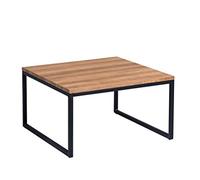 M2 Kollektion Jakarta 1 Table Basse en MDF décor chêne Marron, 60 x 60 cm, Hauteur 35 cm