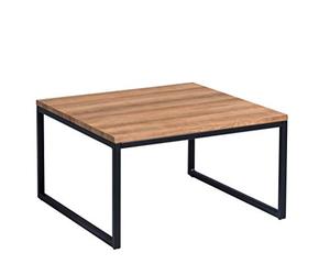 M2 Kollektion Jakarta 1 Table Basse en MDF décor chêne Marron, 60 x 60 cm, Hauteur 35 cm