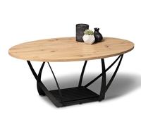 M2 Kollektion Mona Table Basse, Bois d'ingénierie, Décor Artisanal, B/H/T=100x40x60cm