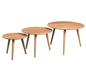 M2 Kollektion Oslo 1 Table Basse en chêne Marron 35 x 45 cm