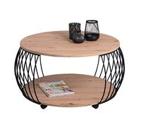 M2 Kollektion Pékin Lot de 2 Tables Basses en MDF Hauteur 47 cm Diamètre 80 cm