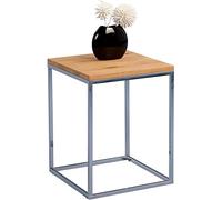 M2 Kollektion Ralf Table d'appoint en Bois chromé chêne Sauvage Massif huilé 40 x 40 x 52 cm