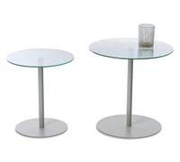 M2 Kollektion Table d'appoint Lia 2 Places - Hauteur : 50 cm - Diamètre : 50 cm