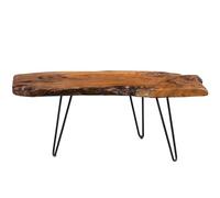 M2 Kollektion Tallus Table Basse Bois Teck 100x40x40cm Marron