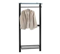 M2 Kollektion Valence Porte-Manteau Mural, Verre Métal, B/H/T= 80x190x33cm