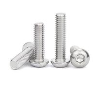 M2-M10 HEXAGON HEX BOUTON BOUTON BOUTON BOUTON BOLTS VIS DE TEMPS ROND VIS, M2.5x12mm, 55pcs