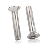 M2-M12 Hexagonal fraisée vis à tête plate llen vis à tête M2 (50Pcs), 25mm