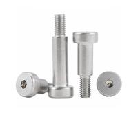 M2 M2.5 M3 M4 M5 M6 M8 304 A2 acier inoxydable intérieur chskant épaule vis capuchon de tasse tête de roulement boulon à douille hexagonale(D6xM5-5pcs,50mm)