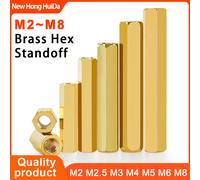 M2 M2.5 M3 M4 M5 M6 M8 hexagone en laiton entretoise femelle carte mère espacement vis filetage métrique panneau support goujon entretoises boulon entretoises